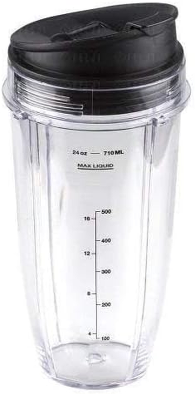 Replacement 24 Oz Blender Cups with Sip & Seal Lids Compatible with Nutri Ninja