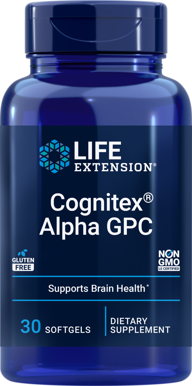 Life Extension Cognitex Alpha GPC Фосфатидилсерин 100 мг 30 таблеток черники