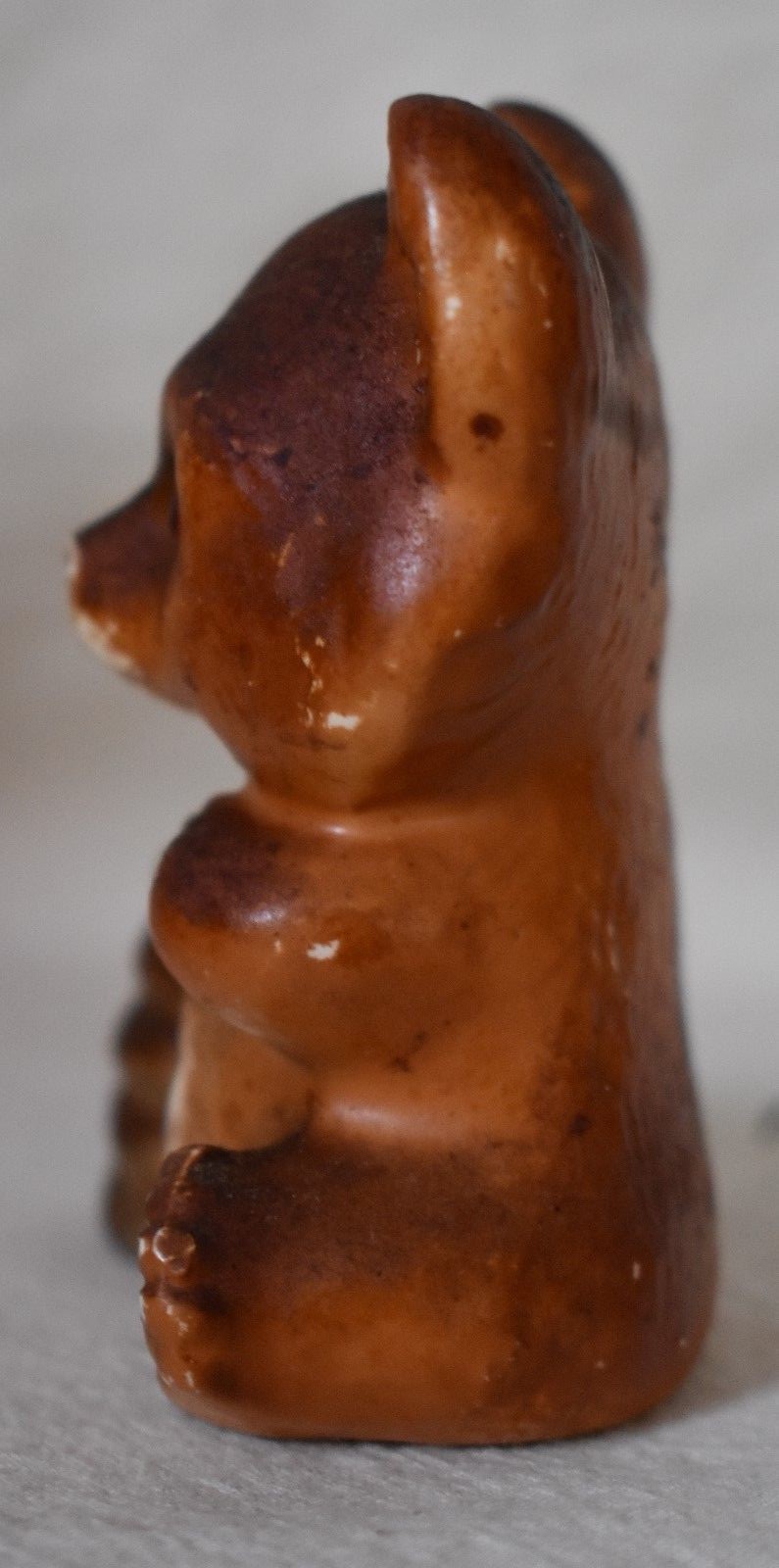 Bear and Honey Pot Toothpick Holder over 3 inches  tall Kitsch?