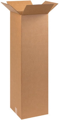 10 X 10 X 36 Corrugated Cardboard Boxes, Tall 10''L X 10''W X 36''H, Pack of 25 | S