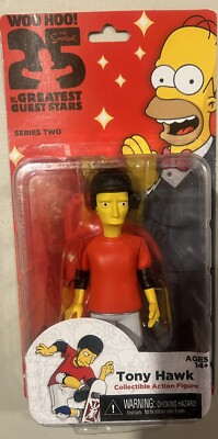 The Simpsons 25th Anniversary Series 2 Tony Hawk 5'' Action Figure Neca Toys New