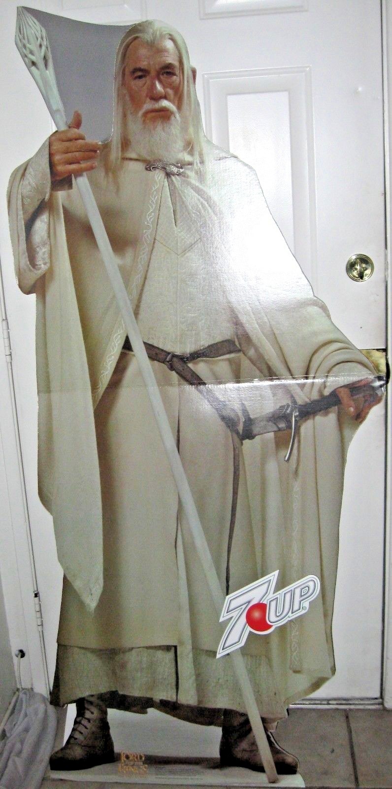 ULTRA RARE LOTR Lord Of The Rings Gandalf The White Standee 7-UP Advertisement