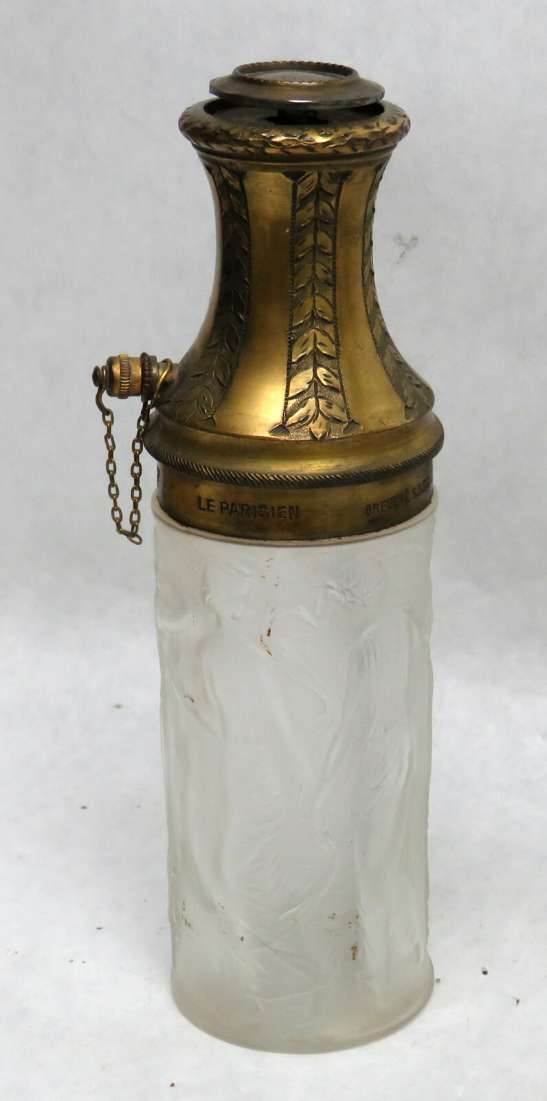 ◎ラリック LALIQUE　香水瓶 R.LALIQUE アトマイザー WONDERFUL RARE R. LALIQUE 1910 FROSTED CRYSTAL ATOMIZER