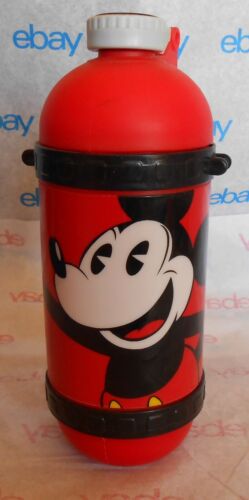 Mickey Mouse Water Bottle Disney . Red . 8.5" Tall