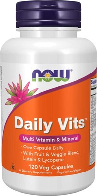 Now Foods Daily Vits Мультивитамины и минералы, 120 вегетарианских капсул