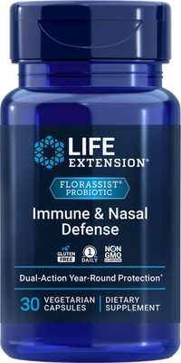 Life Extension FLORASSIST для иммунитета и носа 30 растительных капсул