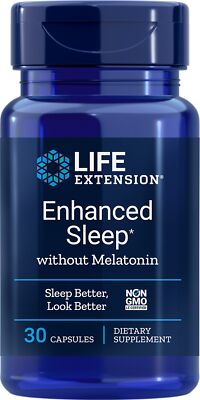 Life Extension Улучшенный естественный сон без мелатонина 30 капсул