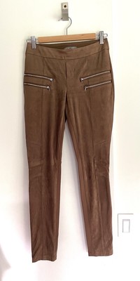 ILTM i love tyler madison Tan Brown Suede Skinny Pants Jeggings Size XS