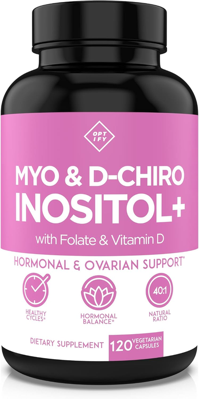 Premium Inositol Supplement – Myo-Inositol & D-Chiro Inositol 40:1, Folate & Vit