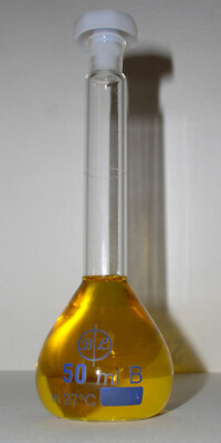 2- pack 50ml B&L Volumetric Flask with I/c Stopper | High-Quality Lab glassware