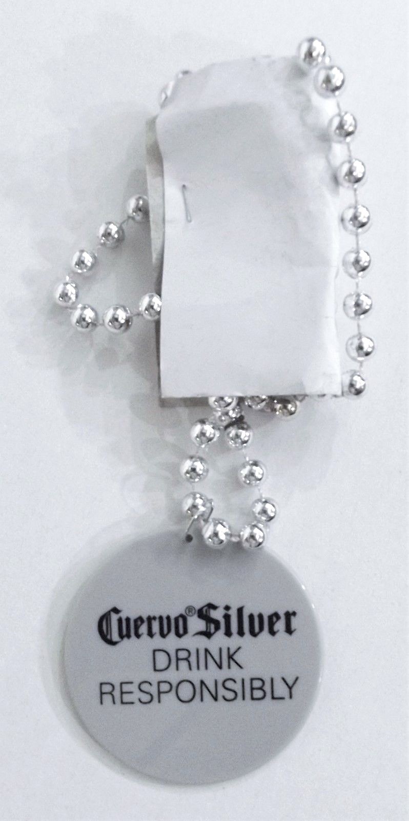 Mardi Gras Beads Jose Cuervo Silver/Gray Party Necklaces Medallion New Lot of 12
