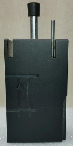 LEITZ WETZLAR SLIDE DUAL IRIS DIAPHRAGM MICROSCOPE PART VERTICAL *See Photos*