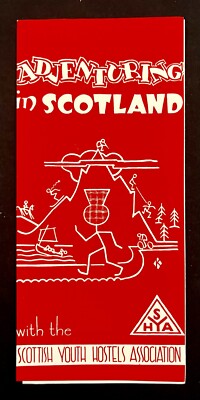 1960s Adventuring In Scotland SYHA Scottish Youth Hostels VTG Travel Brochure