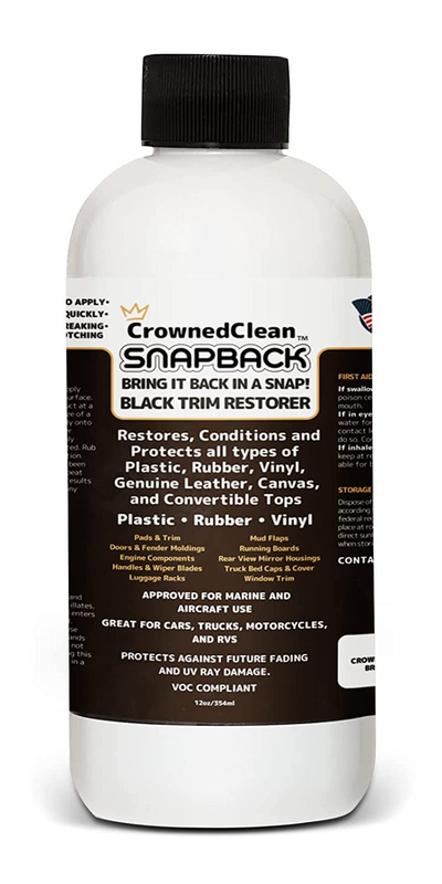 Black Plastic Vinyl Trim Restorer Protective Finish Car & Truck Polish Solution