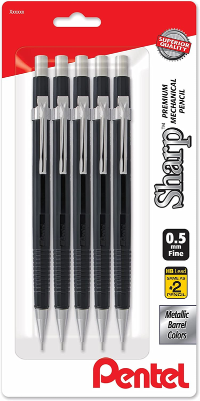 0.5 Mm - Black - Pack Of 5