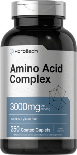 Аминокислотный комплекс 3000 мг | 250 капсул | Без ГМО, без глютена | от Хорбааха