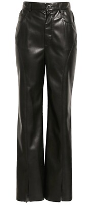 Nanushka Bash Faux Leather Pants in Black, Size X-Small