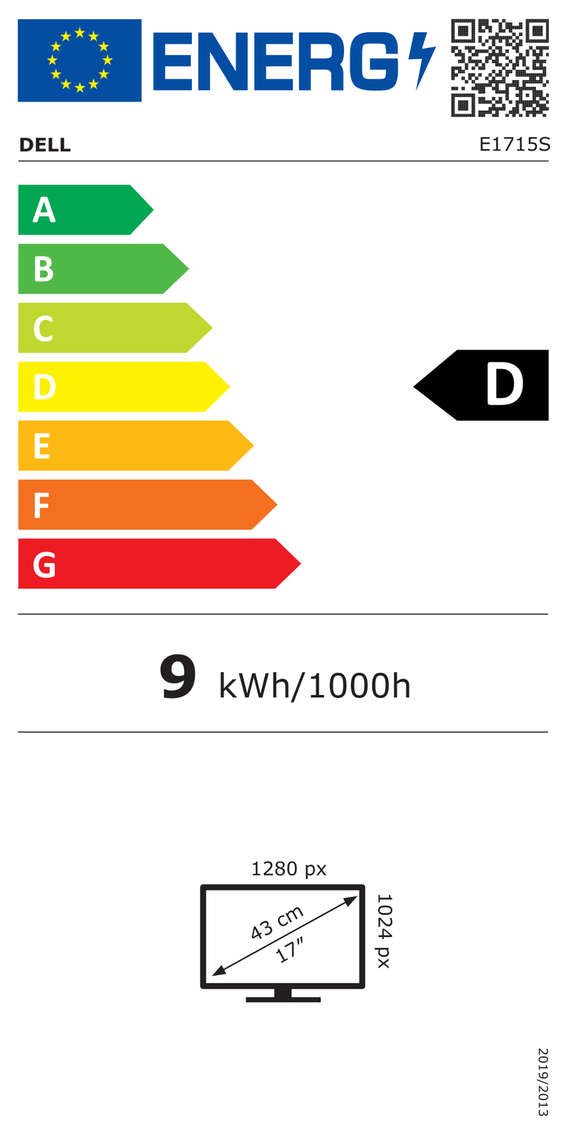 EEK:D Energieeffizienzklasse D