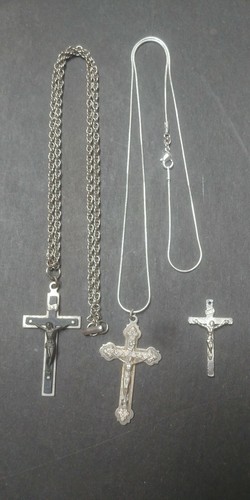 Vintage Jewelry Lot: Rhodium, Sterling Silver, CZ & 10k G.F. Pendants & Chains