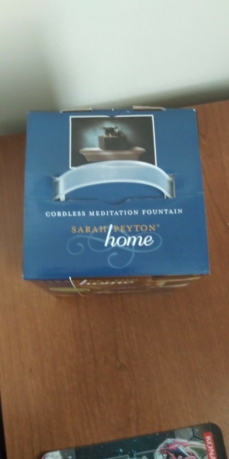 Sarah Peyton Home Cordless Meditation Fountain Stone Pilars Two Level Waterfall