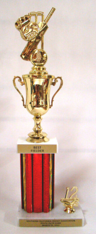 Cricket Trophy - 16" Crickett Theme #T211 - Free Engraving
