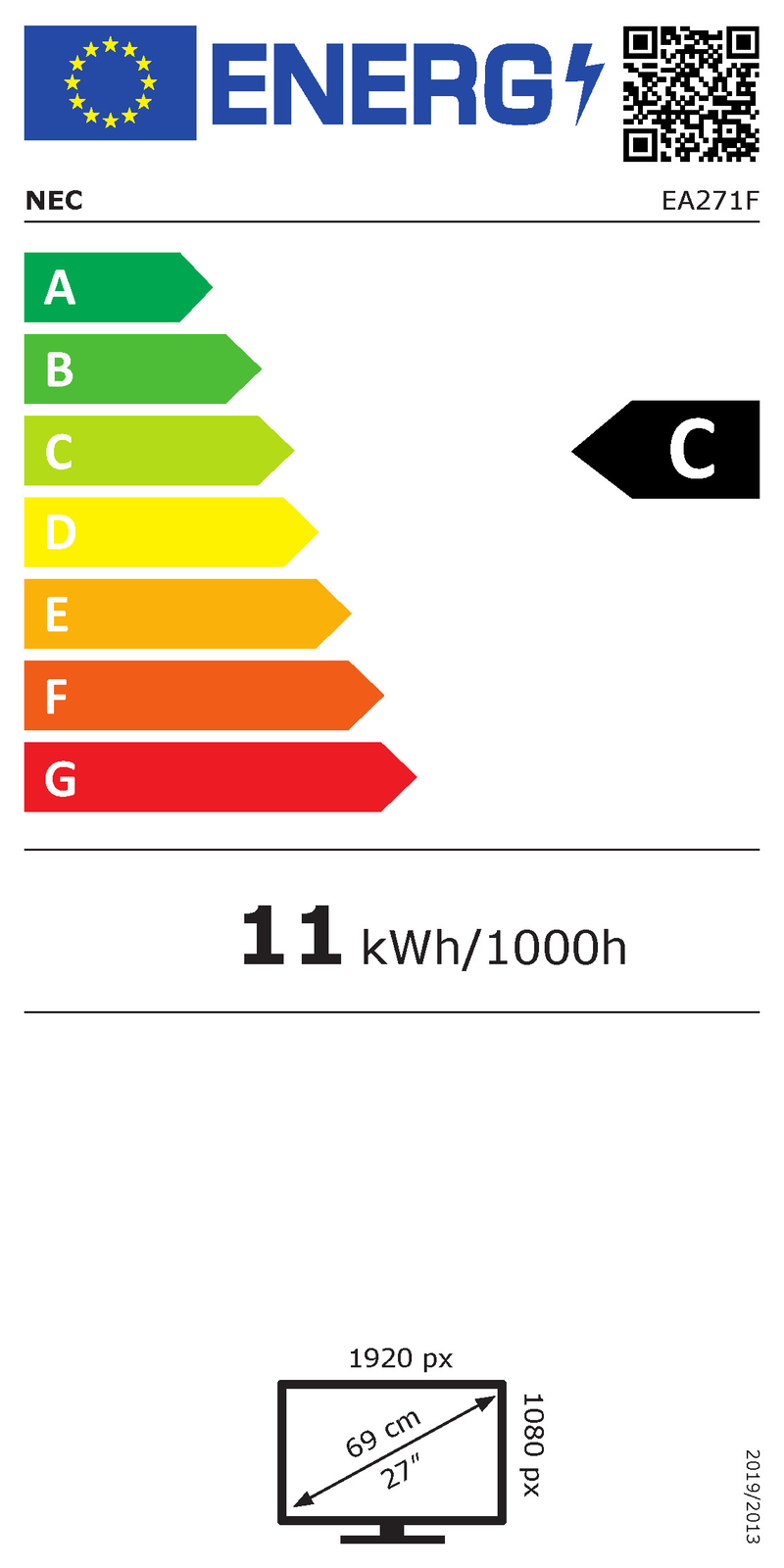 Efficienza energetica:C Label