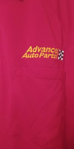 Advance Auto Parts Employee Red Polo Shirt Size XLarge Pocket