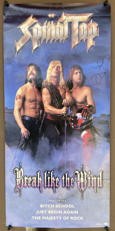 Spinal Tap Autographed Signed Promo Poster Christopher Guest & Michael Mckean