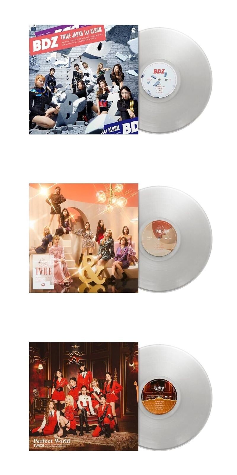 TWICE &TWICE #TWICE3 Perfect World レコード TWICE Japan