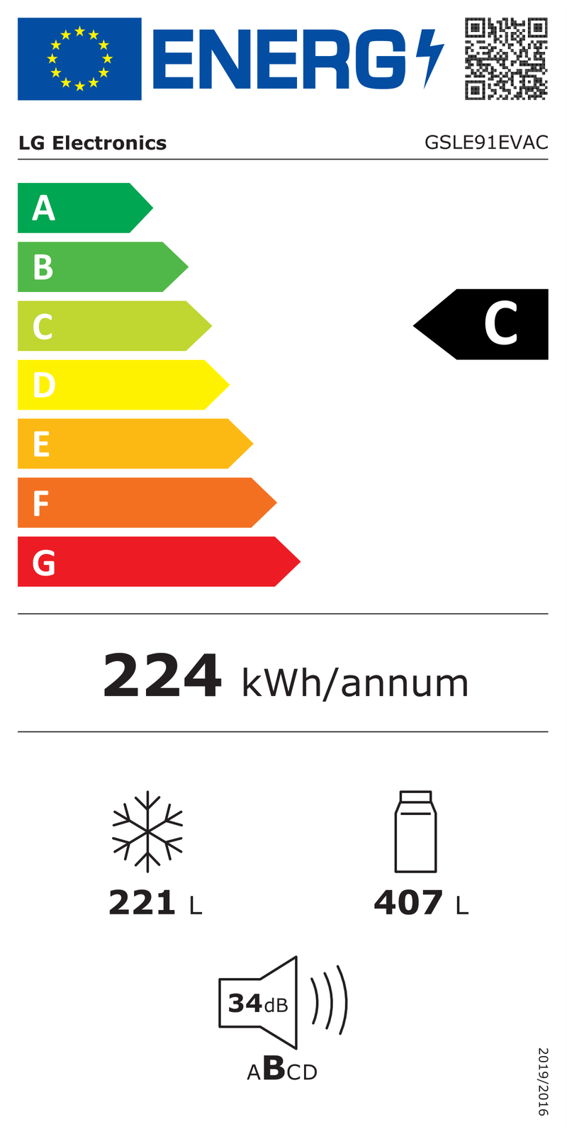EEK:C Energieeffizienzklasse C