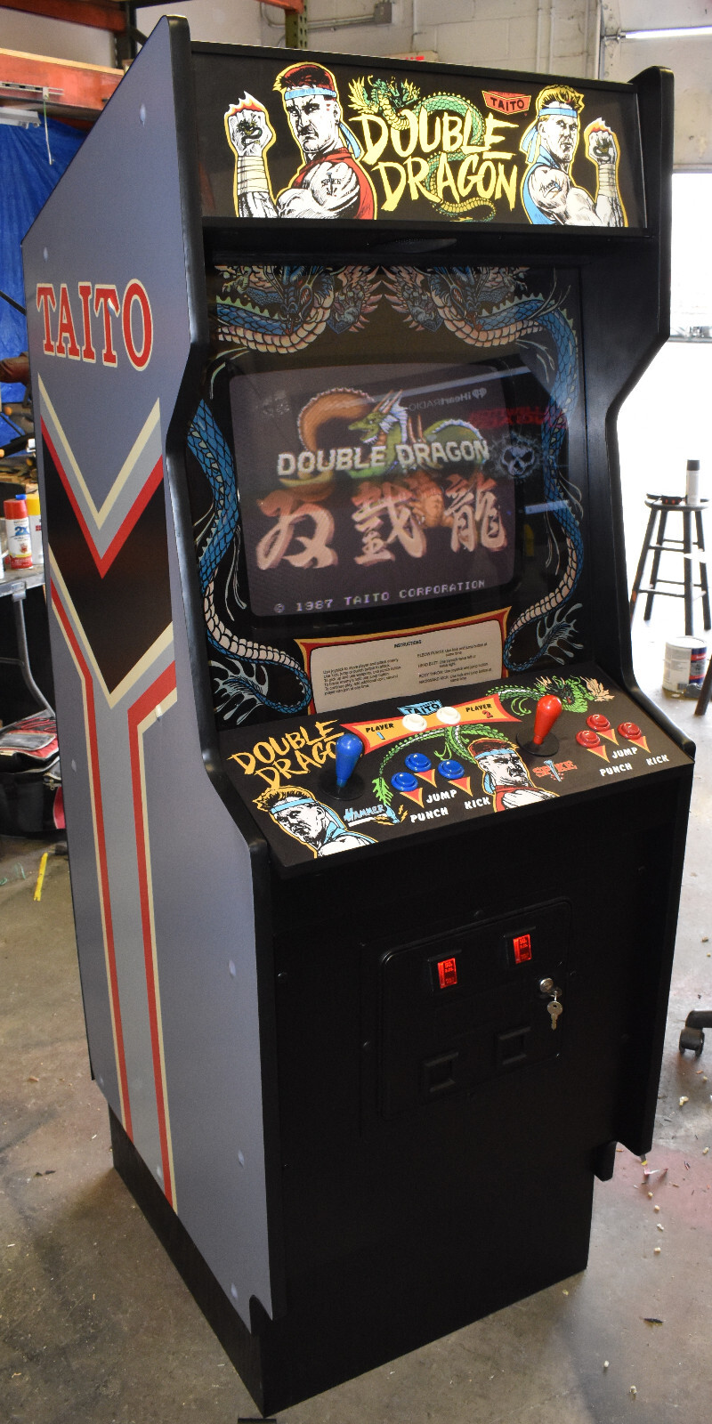 DOUBLE DRAGON ARCADE MACHINE by Taito 1987 | eBay