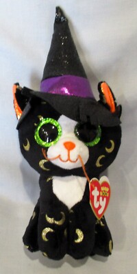 PANDORA the Halloween Cat - TY Beanie Boos (6-7 Inch)  NEW with MINT TAGS