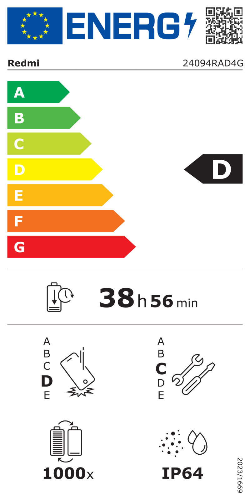 Clasificación energética:D