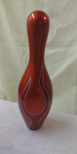 Painted flames Bowling pin