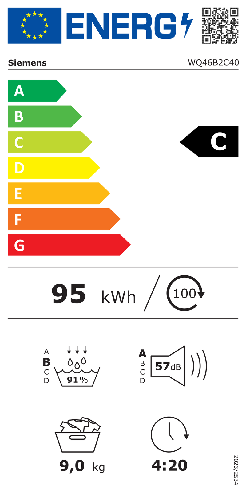 EEK:C Energieeffizienzklasse C