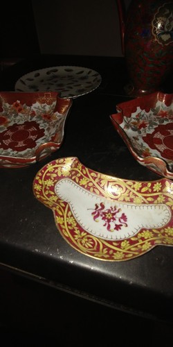 ROYAL VIENNA LARGE SIZED LOT OF IMARI INSPIRED ITEMS BLUE BEE HIVE M,ARK