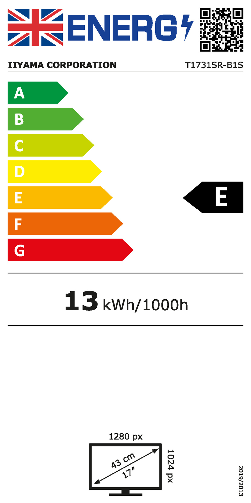 Clasificación energética:E Label
