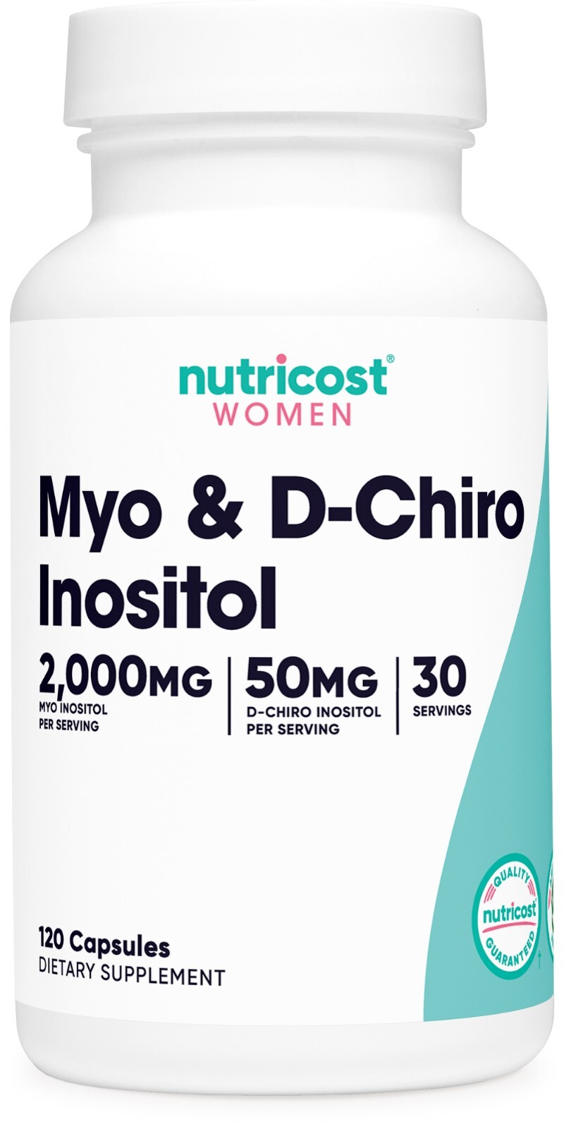 Nutricost Myo Inositol & D-Chiro Inositol для женщин 2000 мг, 120 капсул