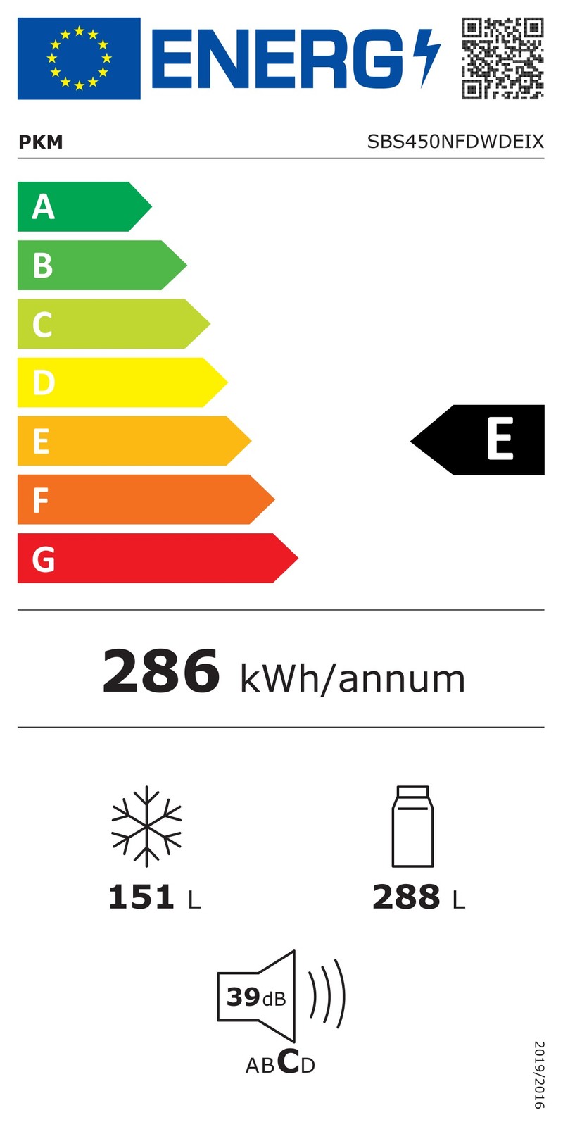 EEK:E Energieeffizienzlabel