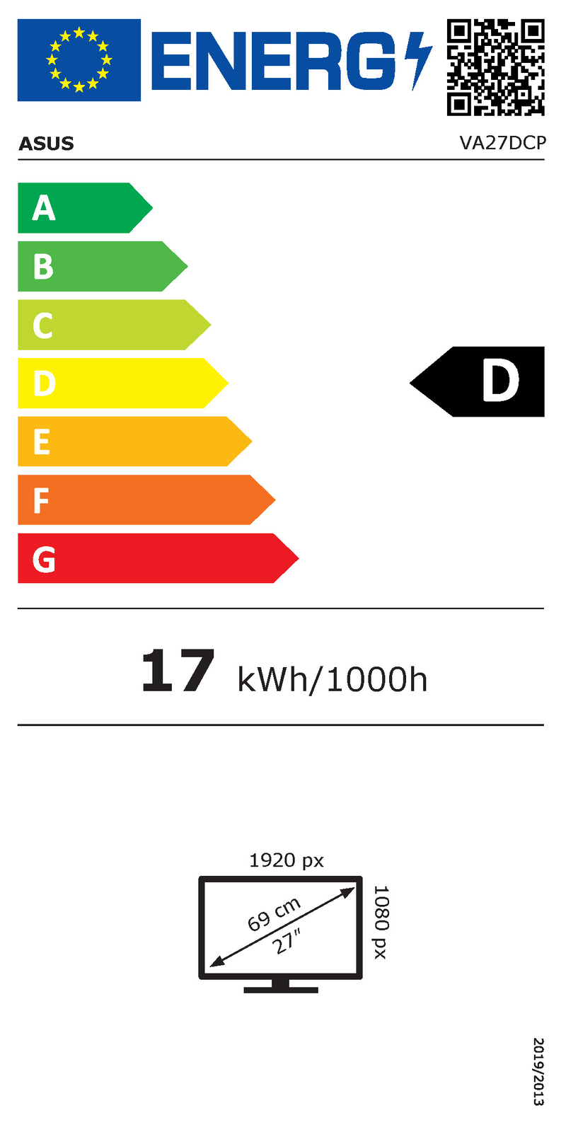 Energy Rating:D Label