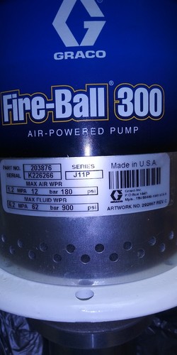 GRACO 203876 Fire-Ball 300 5:1 Universal Air Powered Oil Pump