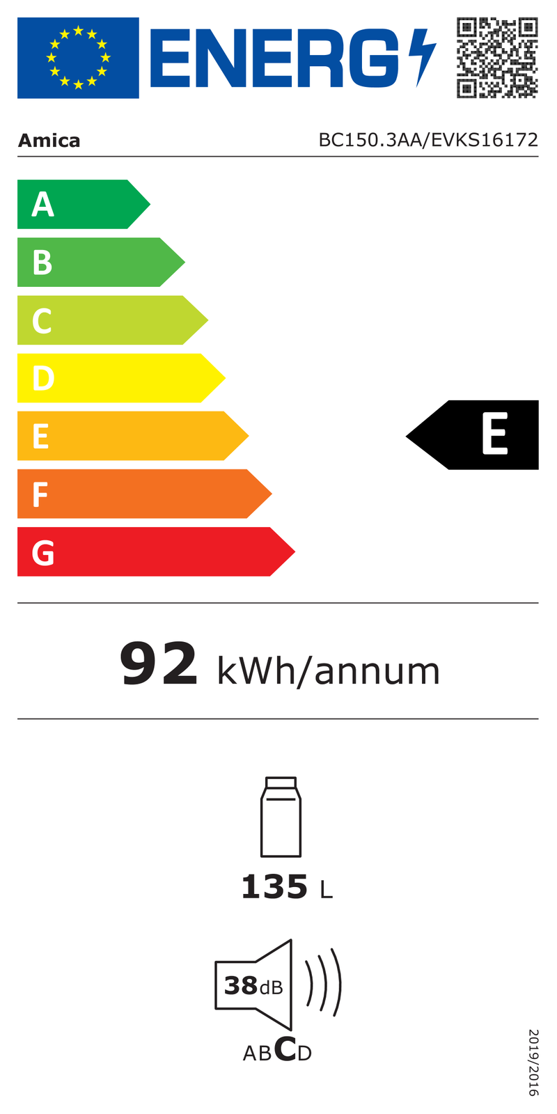 EEK:E auf einer Skala von A bis G ist das Rating E
