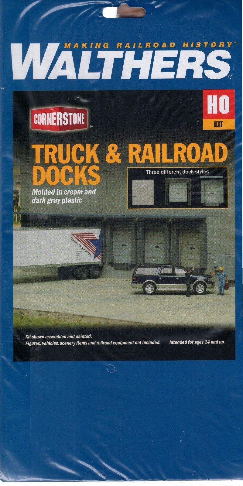 Walthers Cornerstone 933-4070 HO Scale Truck and Railroad Docks - Assembly Kit Walthers Cornerstone 933-4070 HO Scale Truck and Railroad Docks - Assembly Kit