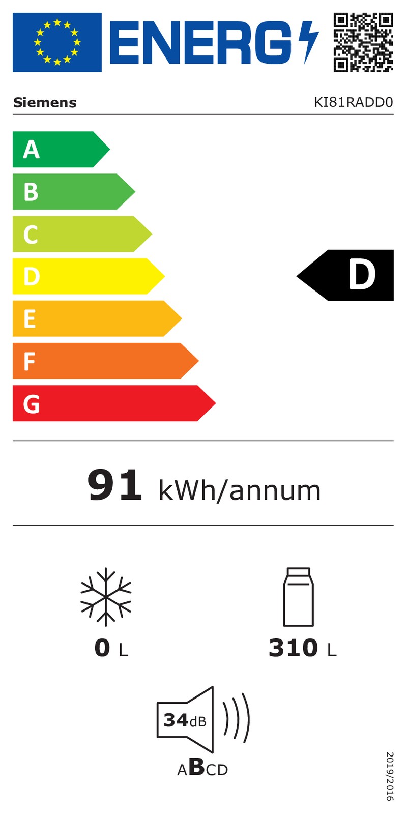 EEK:D Energieeffizienz D