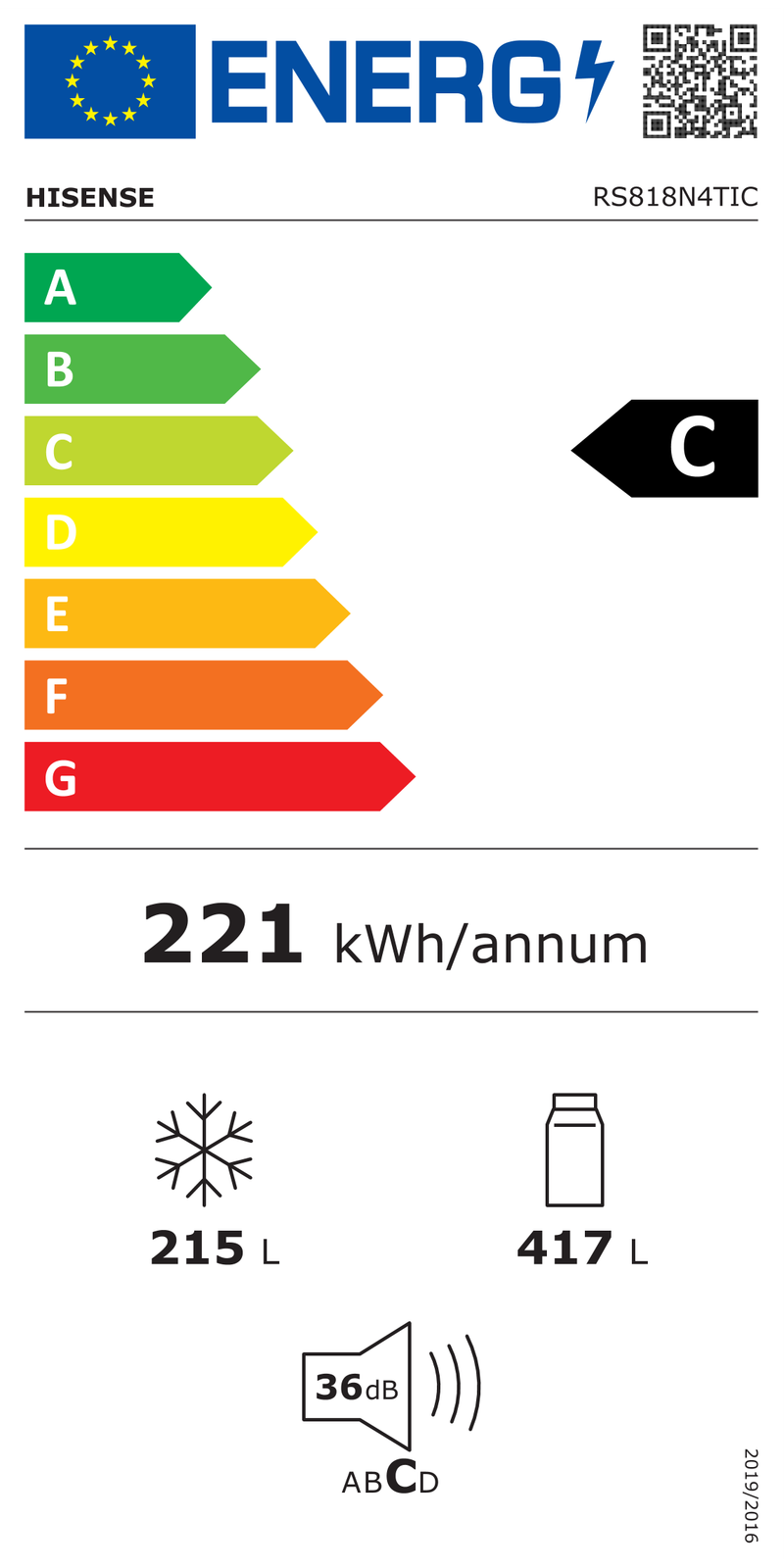 EEK:C Energieeffizienzklasse C