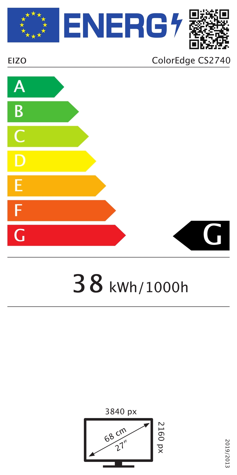 Efficienza energetica:G Label