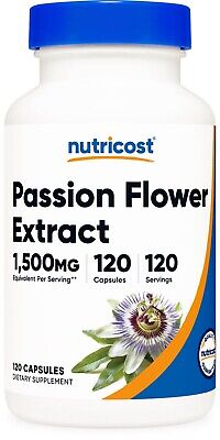 Nutricost Passion Flower Extract (1,500mg Equivalent) 120 Capsules