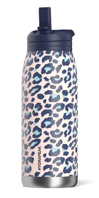 Hydrapeak Artisan 32oz Insulated Water Bottles with Straw Lids | Leak-Proof a...