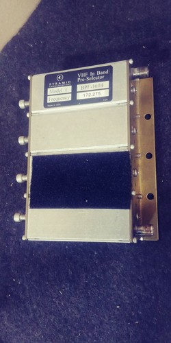 Pyramid VHF In Band Notch Filter and Pre-selector Model BRF-1601 and BPF-1604