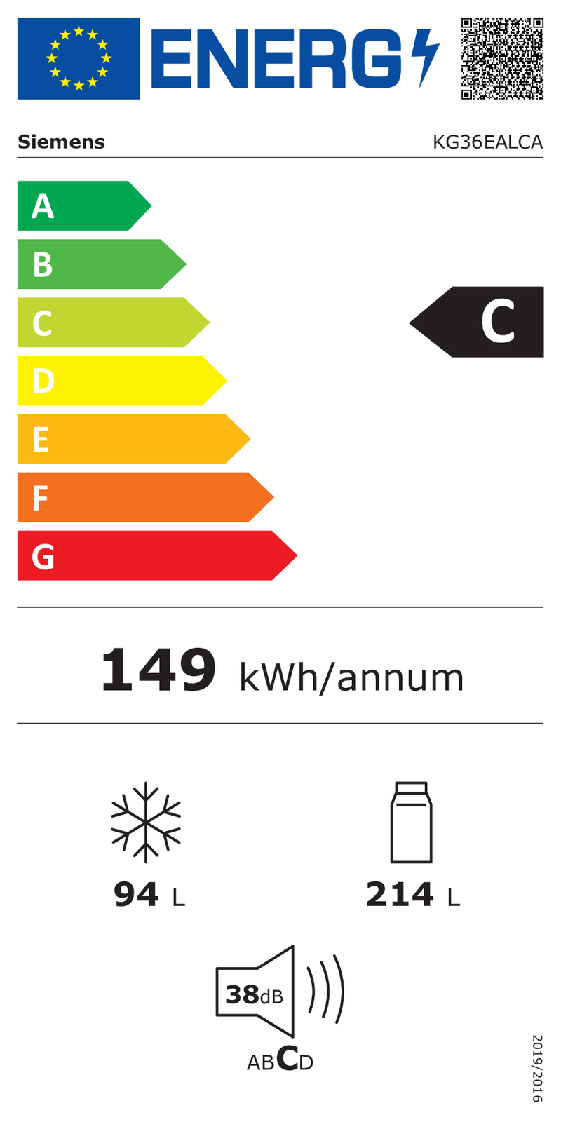 EEK:C Energieeffizienz C